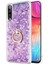 Samsung Galaxy A30S Kılıf Glitter Liquid Holder Mor 1