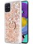 Samsung Galaxy A51 Kılıf Glitter Liquid Holder Gold 1