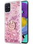 Samsung Galaxy A51 Kılıf Glitter Liquid Holder Pembe 1
