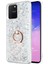 Samsung Galaxy A91 Kılıf Glitter Liquid Holder Gümüş 1