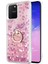 Samsung Galaxy A91 Kılıf Glitter Liquid Holder Pembe 1