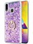 Samsung Galaxy M20 Kılıf Glitter Liquid Holder Mor 1