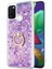 Samsung Galaxy M30S Kılıf Glitter Liquid Holder Mor 1