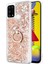 Samsung Galaxy M31 Kılıf Glitter Liquid Holder Gold 1