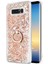 Samsung Galaxy Note 8 Kılıf Glitter Liquid Holder Gold 1