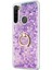 Xiaomi Redmi Note 8 Kılıf Glitter Liquid Holder Mor 2
