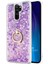Xiaomi Redmi Note 8 Pro Kılıf Glitter Liquid Holder Mor 1