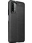 Xiaomi Redmi Note 9 4g Kılıf Deri Dokulu Silikon Siyah 2