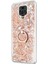 Xiaomi Redmi Note 9 Pro Kılıf Glitter Liquid Holder Gold 2