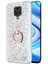 Xiaomi Redmi Note 9 Pro Max Kılıf Glitter Liquid Holder Gümüş 1