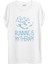 Sangro Kamp Temalı Baskılı T-Shirt - W 1