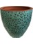 Özel Yapım Turkuaz Renk Sırlı Toprak Saksı (23*23 Cm) 3