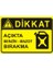 Dikkat! Açıkta Benzin - Mazot Bırakma 35X50 cm 3 mm Dekota Uyarı Levhası 1
