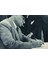 Atatürk Yazı Yazarken Kanvas Tablo 1