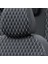 Renault Master 1+1 (2 Kişi) 2011-2019 Özel Üretim Koltuk Kılıfı Amsterdam Design Deri Siyah - Beyaz 5