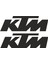 Ktm Beyaz Motorcu Sticker - 14145 1