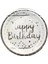 Happy Birthday Gümüş Karton Tabak 6 Adet 1