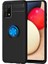 - Samsung Galaxy A02S - Kılıf Yüzüklü Karbon Ravel Silikon Kapak - Siyah-Mavi - T16049 1