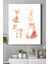 Hayvanlar Alemi Tasarım Çocuk Odası Kanvas Tablo 21 x 30 cm 1