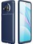 Xiaomi Redmi Note 9 Pro 5G Kılıf Karbon Dizayn Silikon+Nano Glass Lacivert 1
