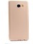 Samsung Galaxy C5 Kılıf Premier Silikon Kılıf+Nano Glass Koruyucu Gold 1