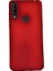 Alcatel 3x 2019 Kılıf Premier Silikon Esnek Koruma+Nano Glass Kırmızı 1