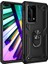 Huawei P40 Pro Kılıf Vega Standlı Yüzüklü Mıknatıslı+Full Ekran Koruyucu Siyah 1