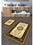 Etnik 4 Desenli 2'li Banyo Paspas Seti TLAHMP-182 1