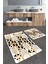Geometrik Desenli 2'li Banyo Paspas Seti TLAHMP-231 1