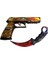 Ahşap CS-GO P250 Tabanca Karambite Oyuncak Set 7014 1