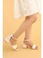 Kiko 768 Kum Cilt Günlük Kız Çocuk 3 cm Topuk Sandalet Ayakkabı 3