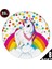 Unicorn Rainbow Kağıt Tabak, 23 cm - 8 Adet 2