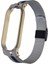 Xiaomi Mi Band 6 / Mi Band 5 Akıllı Bileklik Metal Kordon Renkli Milano Loop Gümüş - Siyah 1