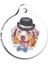 Illüstrasyon Australian Shepherd Yuvarlak Köpek Künyesi Large 3,8 cm 1