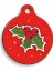 Christmas Serisi Berry Yuvarlak Kedi ve Köpek Künyesi Medium: 3 Cm. 1