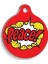 Peace Yuvarlak Kedi ve Köpek Künyesi Large: 3,8 Cm. 1