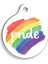 Gökkuşağı Pride 2 Yuvarlak Kedi ve Köpek Künyesi Medium: 3 Cm. 1