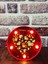 Dekoratif 3D LED Lamba Gold Kalp Temalı LED Lamba 2