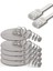5 Adet CAT6 Yassı Ethernet (Network, LAN) Kablosu, Beyaz, 25 cm 1