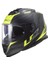 Storm Nerve Mat Siyah-Neon Sari Kask XXL 1