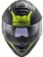 Storm Nerve Mat Siyah-Neon Sari Kask XXL 3