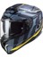 Challenger C Flames Siyah-Karbon-Sari Kask S 1