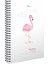 100 Yaprak Magenta Spiralli Plastik Kapak Defter 19 x 26 cm 1