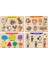 4 Adet Ahşap Bul Tak Eğitici Yapboz Puzzle Seti 9 1