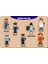 4 Adet Ahşap Bul Tak Eğitici Yapboz Puzzle Seti 9 5