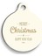 Christmas Serisi Gift Pattern Yuvarlak Kedi ve Köpek Künyesi 1