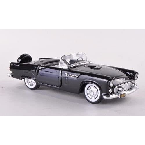 MOTORMAX Ford Thunderbird 1956 Gelb Cabrio – 1:24 Oldtimer Modellauto, Türen & Motorhaube öffnen
