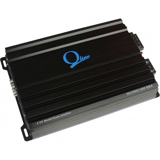 Qline Qs-4 Black (4 Kanal Amplifikatör)