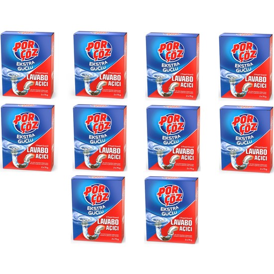 Porçöz Granül Lavabo Açıcı 8X70 gr (4 Paket) Fiyatı