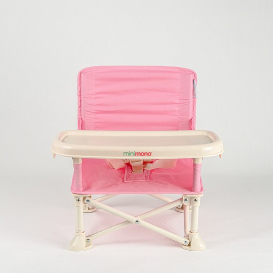 Minimono Portatif Katlanır Yükseltici Mama Sandalyesi | 3 Farklı Renk Seçeneği | Bebek Çocuk Kamp Sandalyesi | 6 - 36 Ay | 1.8 kg | Kolay Taşınır , Yer Kaplamaz | Taşıma Çantası ile Birlikte